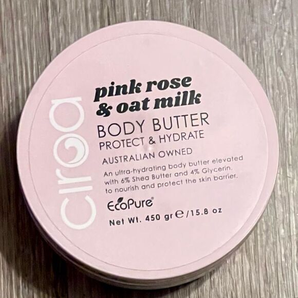 Ciroa Australia Body Butter Cream Pink Rose & Oak Milk Cruelty Free 15.8 oz - Picture 1 of 4